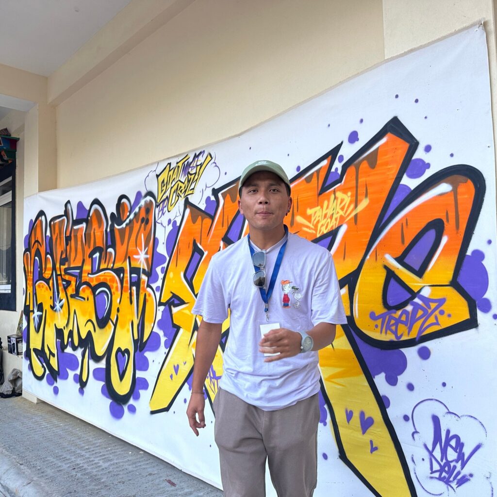 graffiti at pahari goat festival