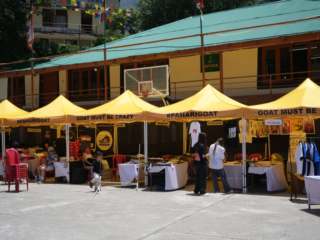 pop-up space for entrepreneur at pahari goat festival